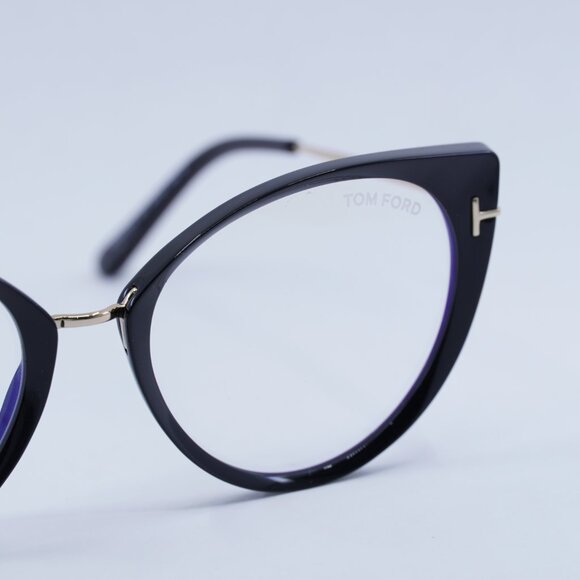?️ New Tom Ford FT5815-B 001 Eyeglasses - Shiny Black Frame 54mm main image 13